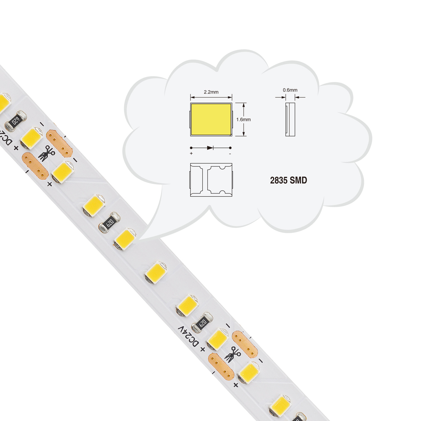  - 120leds/m-10mm